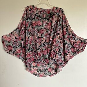 Charlotte Russe size XL Floral Long Sleeve Blouse